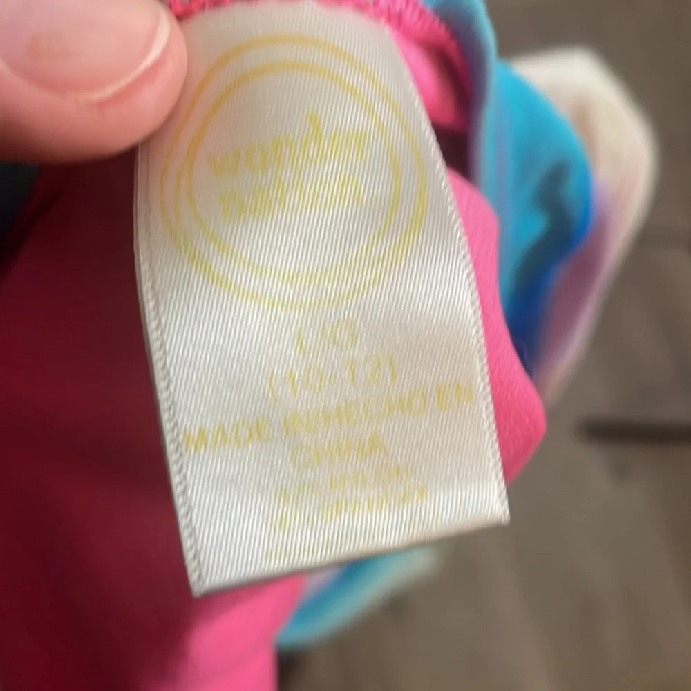 Wonder Nation Emoji and peace sign tankini Sz L EUC